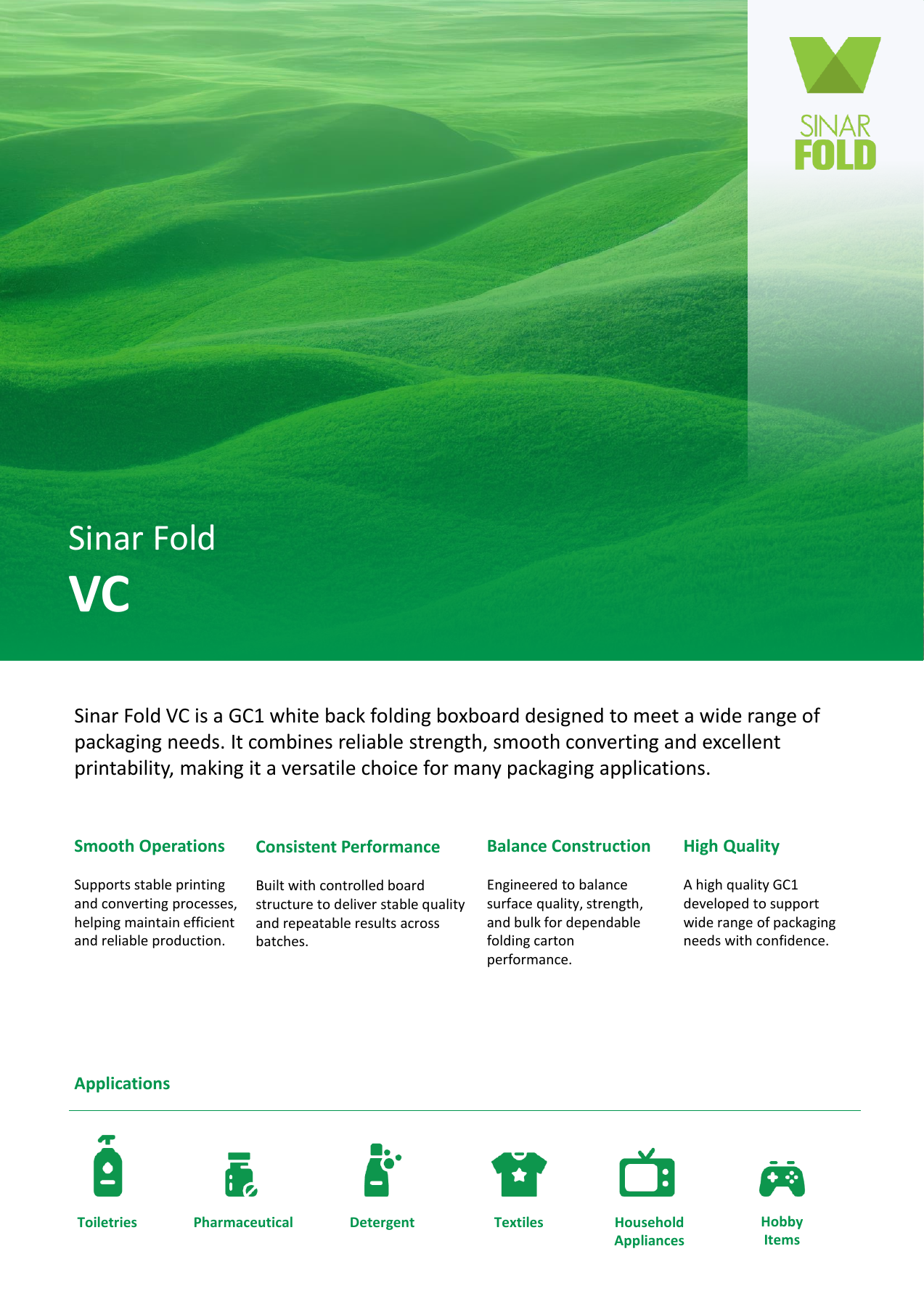 Indah Kiat Karawang · Sinar Fold VC · Rev. 0
